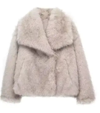 Winter Faux Fur Jacket - Effortless Glamour