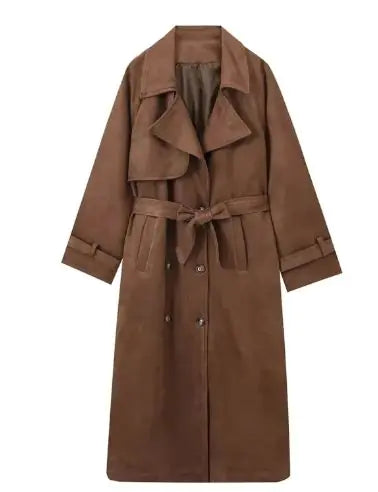 Belted Double-Breasted Trench