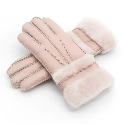 Long Leather Gloves for Women - Warm and Windproof