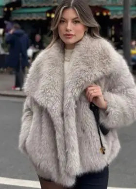 Winter Faux Fur Jacket - Effortless Glamour