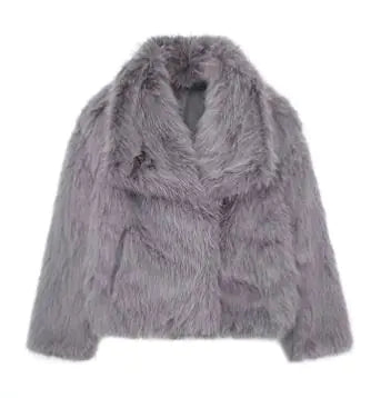 Winter Faux Fur Jacket - Effortless Glamour