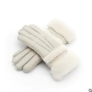 Long Leather Gloves for Women - Warm and Windproof