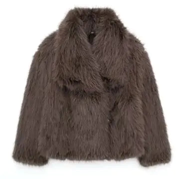 Winter Faux Fur Jacket - Effortless Glamour