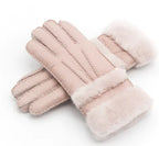 Long Leather Gloves for Women - Warm and Windproof