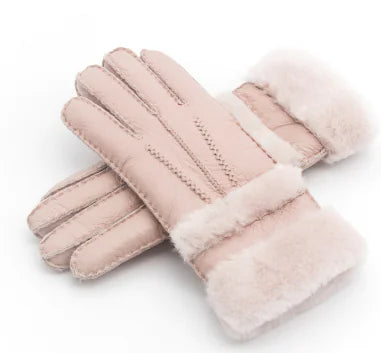 Long Leather Gloves for Women - Warm and Windproof